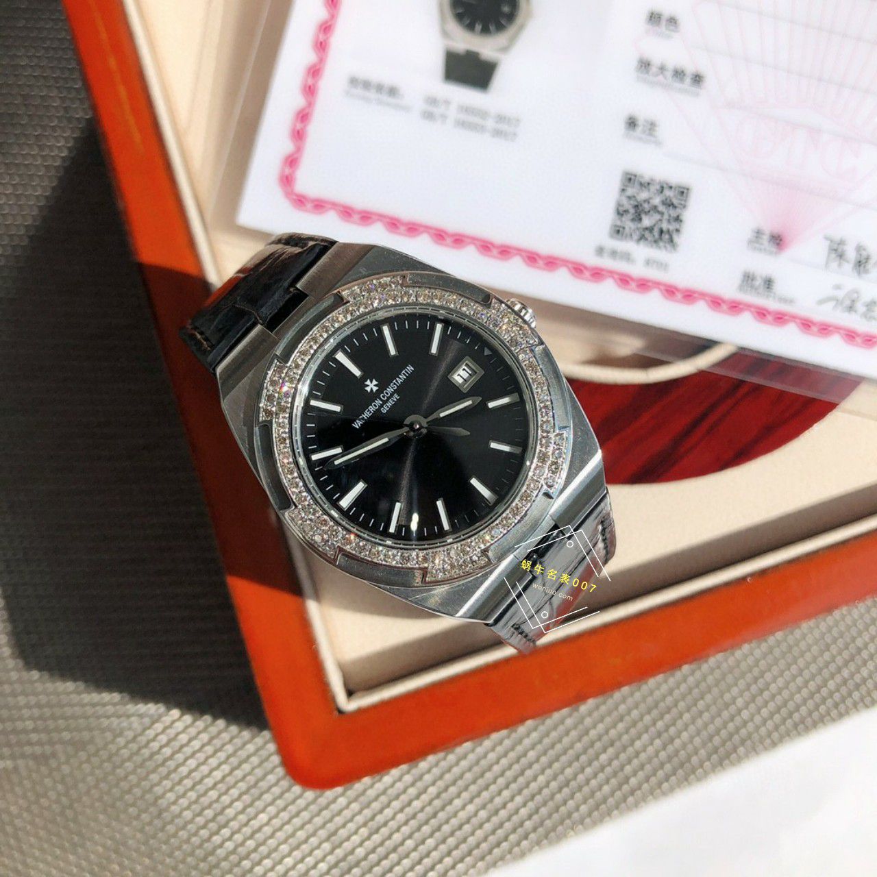  TOP 真钻女表Vacheron Constantin   Overseas 系列1225V/000R-B592，1225V/200A-B590 wrist watches  / JS261