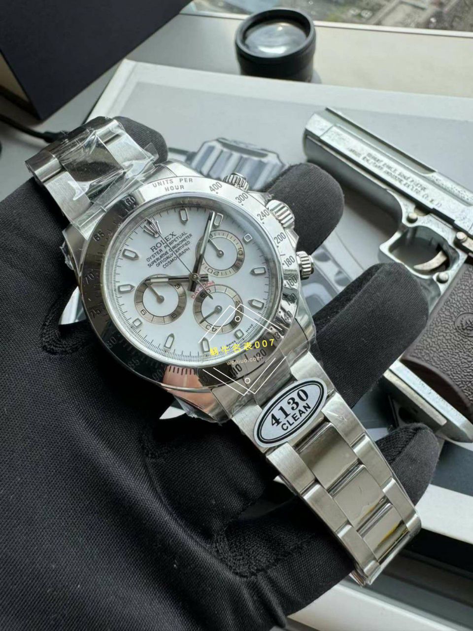 clean Factory  Rolex  Ditongna  Perfect  Replica Copy 1 Watches 16520-78590 白钢迪 / R827