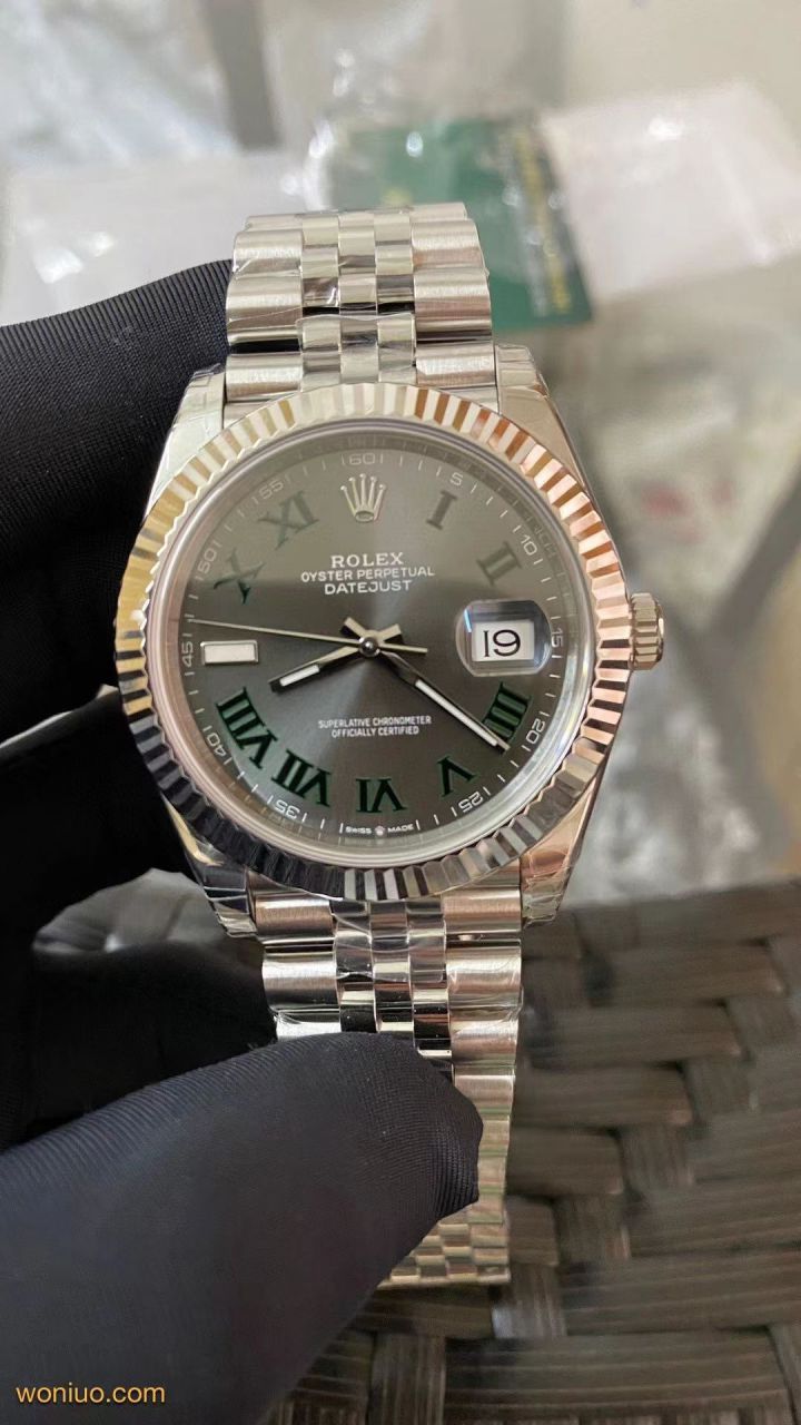 【 Video analysis 】VS top  Replica Watches  Rolex   Datejust 41MM Replica m126334-0028 wrist watches (薄荷绿) / R828