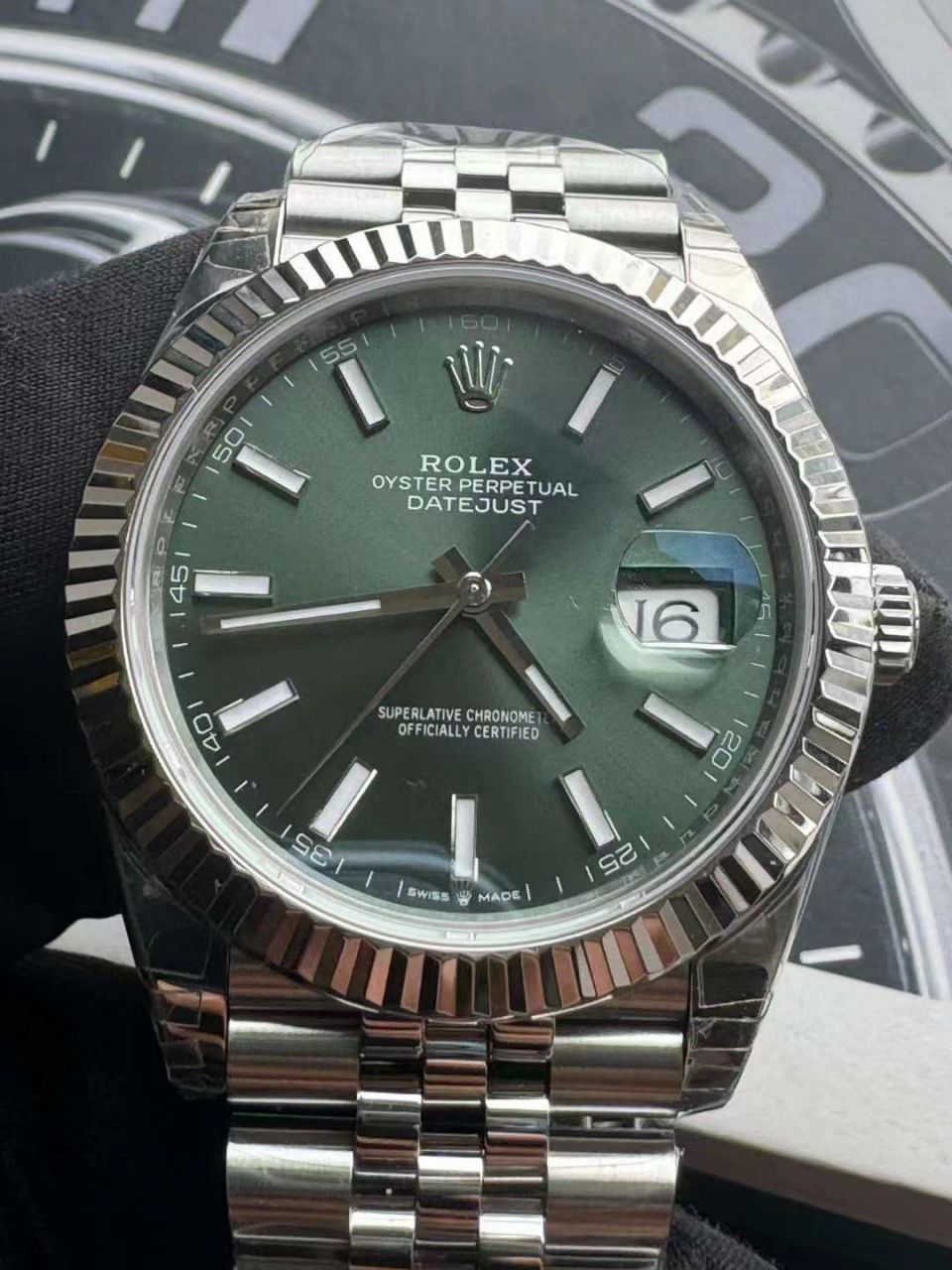 【 Video analysis 】VS top  Replica Watches  Rolex   Datejust 41MM Replica m126334-0028 wrist watches (薄荷绿) / R828
