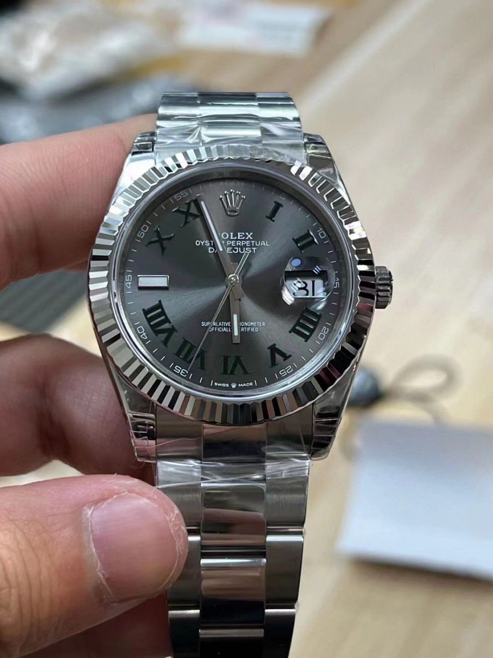 【 Video analysis 】VS top  Replica Watches  Rolex   Datejust 41MM Replica m126334-0028 wrist watches (薄荷绿) / R828