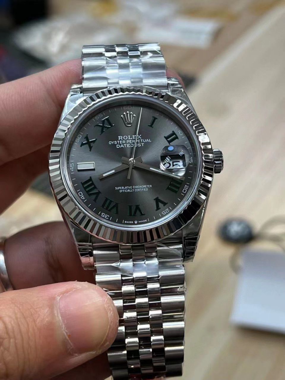 【 Video analysis 】VS top  Replica Watches  Rolex   Datejust 41MM Replica m126334-0028 wrist watches (薄荷绿) / R828