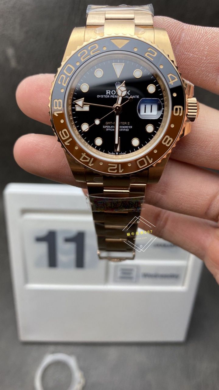 Clean Factory  Rolex  GMT MASTER  Replica 沙士圈大闸蟹m126711chnr-0002，m126715chnr-0001 wrist watches  / R831