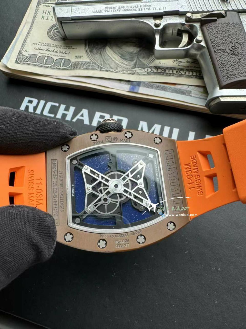 YS Factory  top  Replica Copy  Watches RICHARD MILLE理查米尔（Richard Mille）男士系列RM52-05 PHARRELL WILLIAMS  Tourbillon  wrist watches  / RM52-05