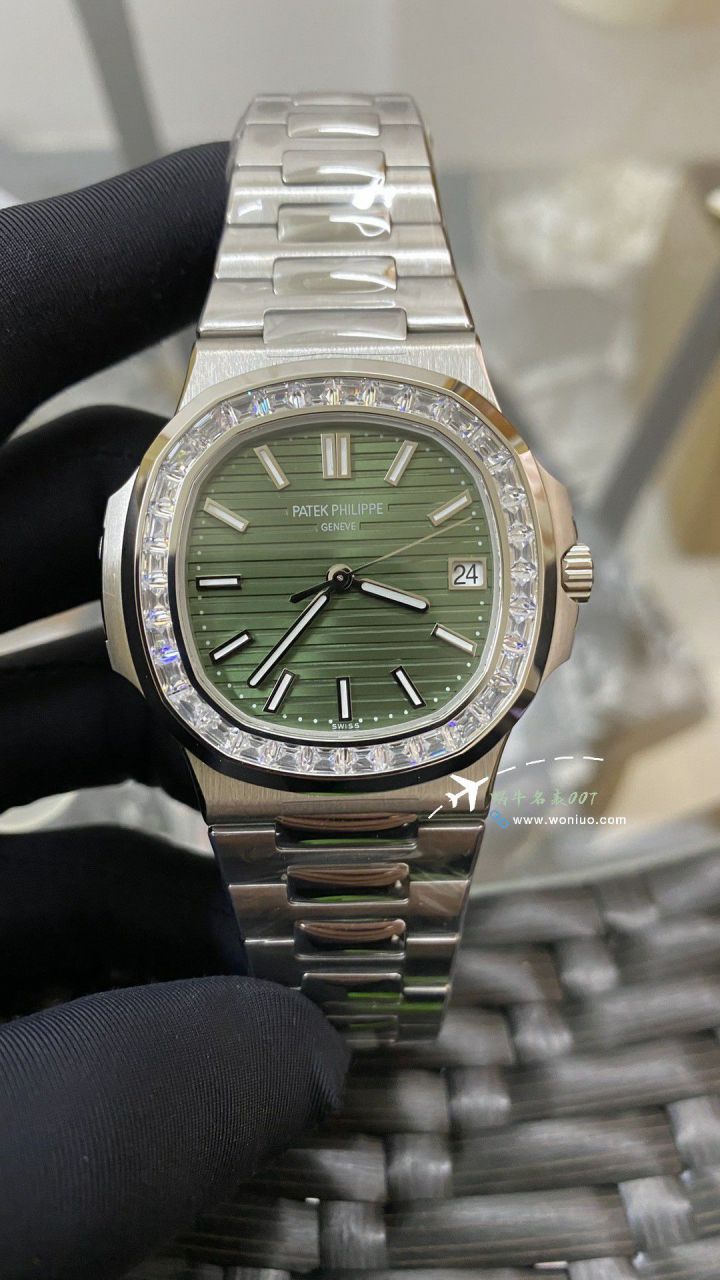 3k Factory  High quality  Replica  PATEK PHILIPPE  Nautilus 钻圈 Replica 5711/1300A-001 wrist watches  / BD390