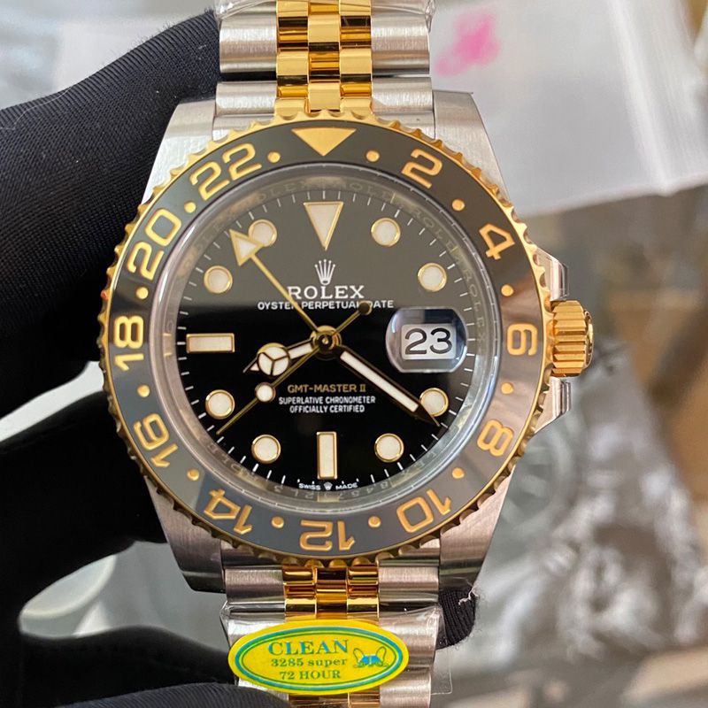 clean Rolex  Perfect  Replica Copy  Watches  GMT MASTER 皮蛋圈m126713grnr-0001 wrist watches 