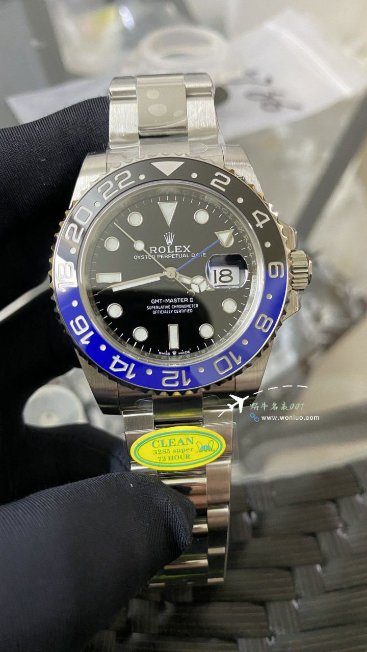 clean Rolex  top  Replica  Replica  GMT MASTER II国米圈m126710blnr-0002 wrist watches  / R837