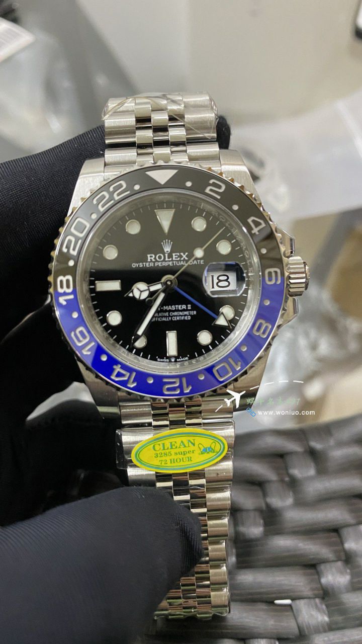 clean Rolex  top  Replica  Replica  GMT MASTER II国米圈m126710blnr-0002 wrist watches  / R837