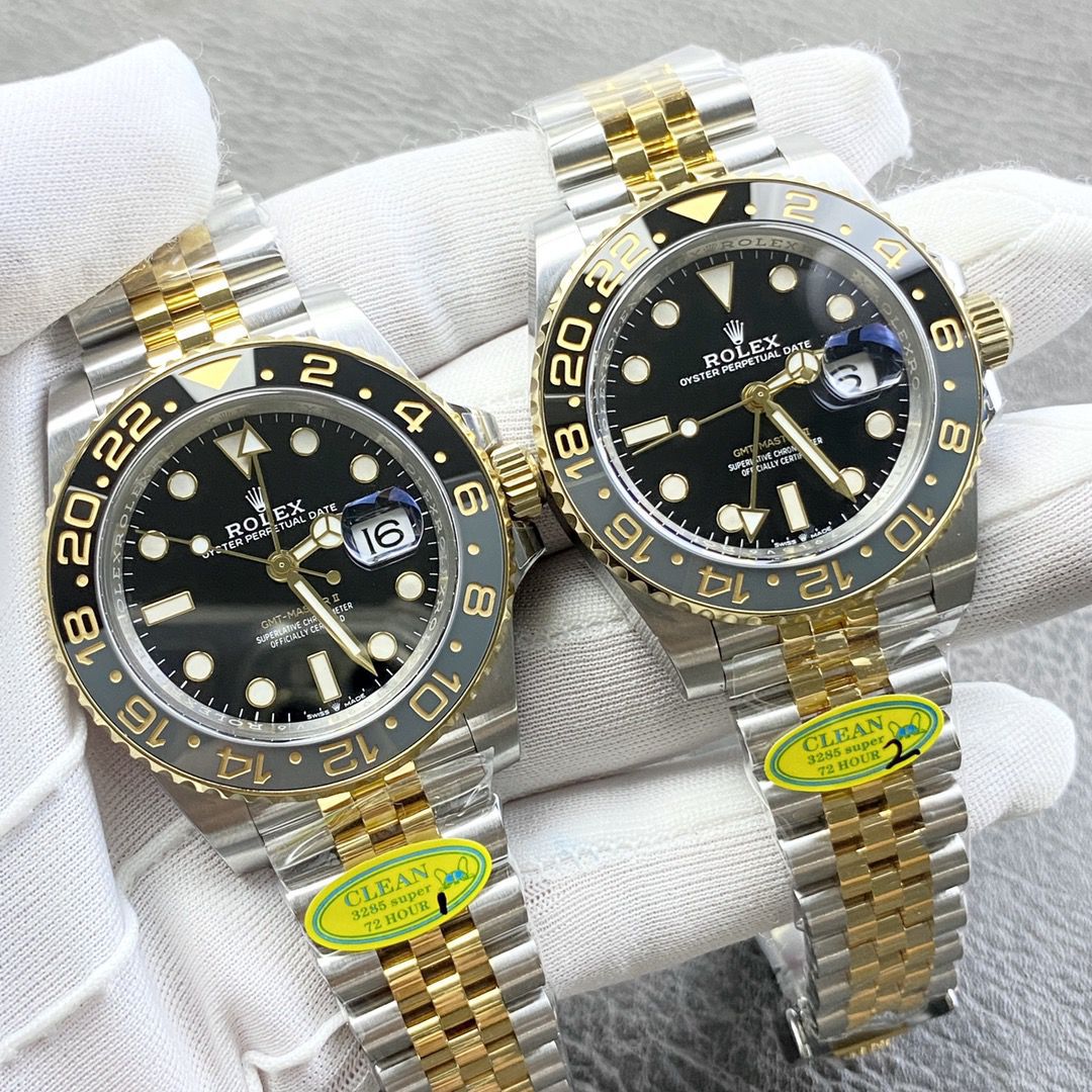 clean Rolex  Perfect  Replica Copy  Watches  GMT MASTER 皮蛋圈m126713grnr-0001 wrist watches  / R838