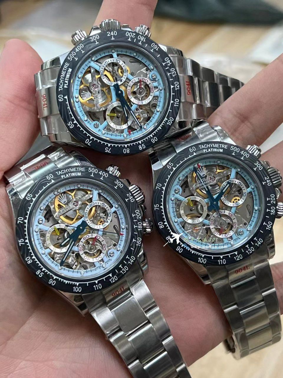 N Factory 出品 Rolex 超级限定版镂空 Ditongna 独家4130计时镂空 Movement  wrist watches  / R776
