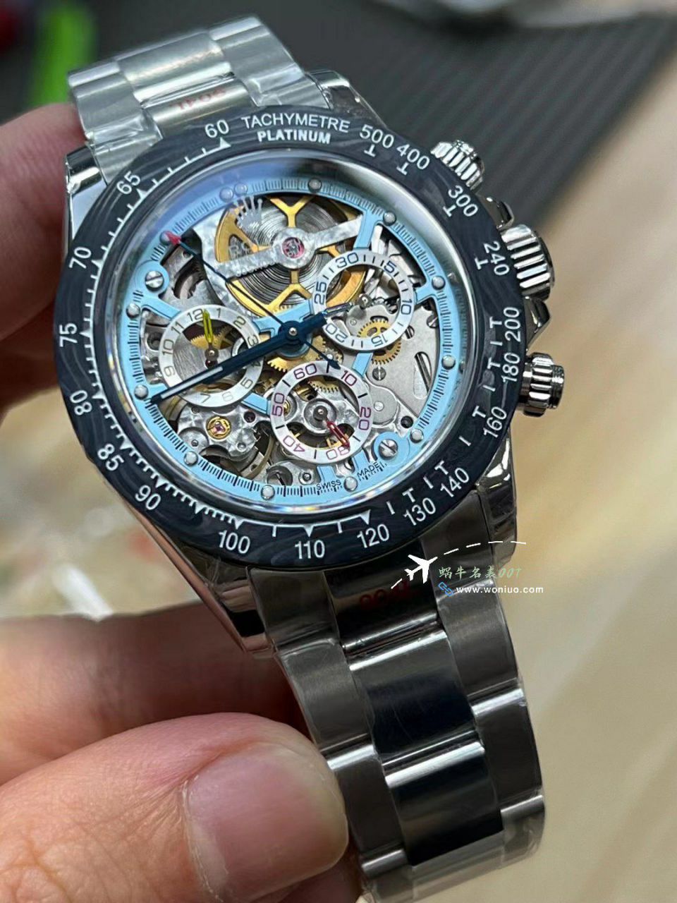 N Factory 出品 Rolex 超级限定版镂空 Ditongna 独家4130计时镂空 Movement  wrist watches  / R776