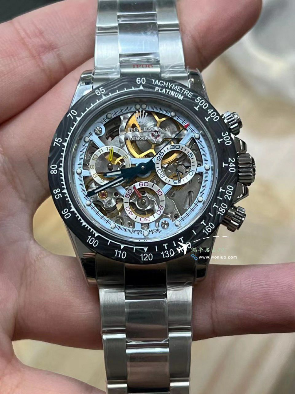 N Factory 出品 Rolex 超级限定版镂空 Ditongna 独家4130计时镂空 Movement  wrist watches  / R776