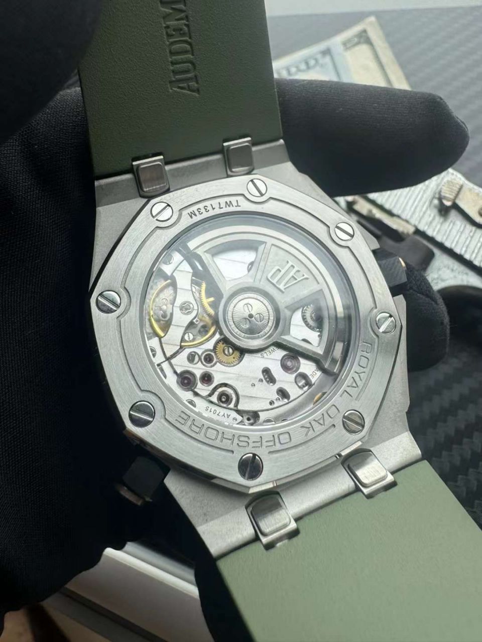  Video analysis APS Factory Audemars Piguet  Royal Oak Offshore  Replica Copy 15720ST.OO.A052CA.01 wrist watches (牛油果)，15720ST.OO.A009CA.01，15720ST.OO.A027CA.01，15720CN.OO.A002CA.01 / AP271
