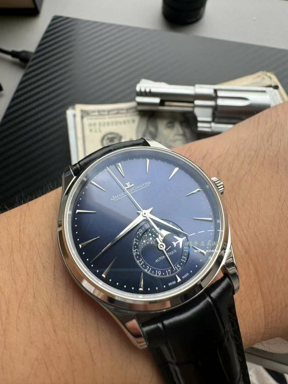 Video analysis APS Factory  Jaeger-LeCoultre 月相 top  Replica Copy 超薄月相1368480，1362511，1368471，1368430 Watches  / JJ196