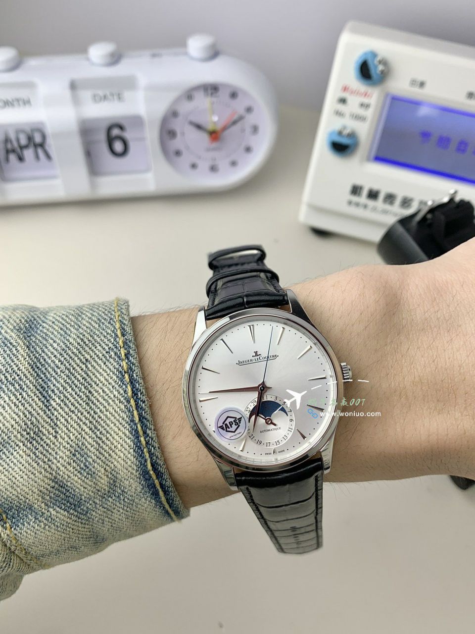  Video analysis APS Factory  Jaeger-LeCoultre 月相 top  Replica Copy 超薄月相1368480，1362511，1368471，1368430 Watches  / JJ196