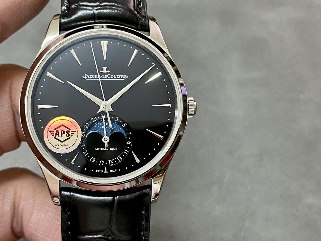 APS High quality  Replica Copy  Jaeger-LeCoultre 大师 Jaeger-LeCoultre 月相新品1368471 Watches  / JJ198