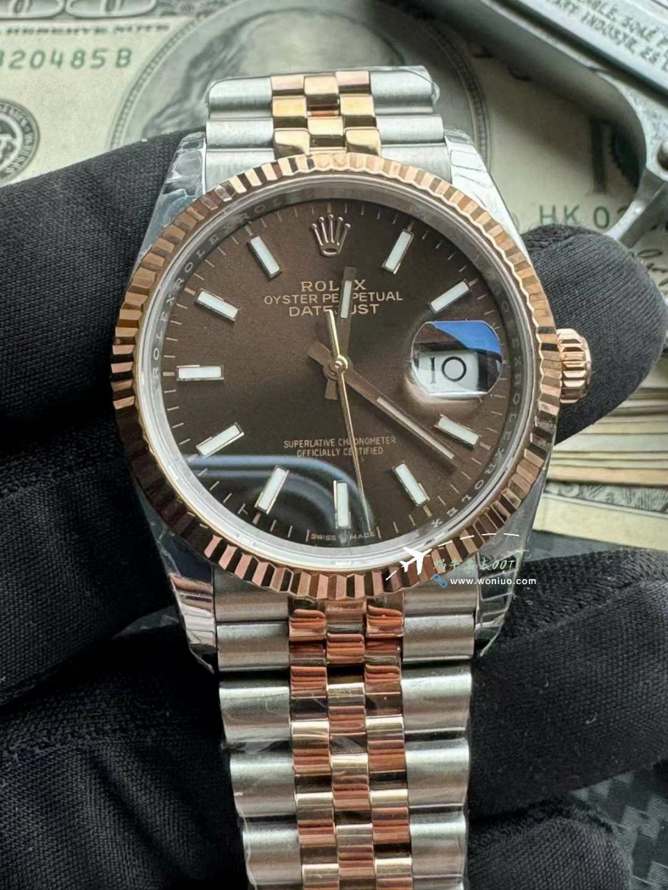  Video analysis  Rolex   Datejust 36毫米朱古力面 Perfect  Replica Copy m126231-0043 wrist watches  / R853