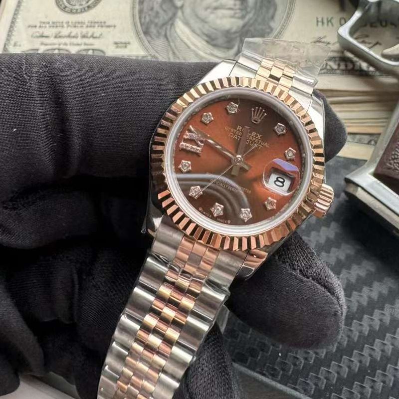  Rolex 女装  Datejust 28毫米m279171-0003 Replica Copy 巧克力色盘 wrist watches 