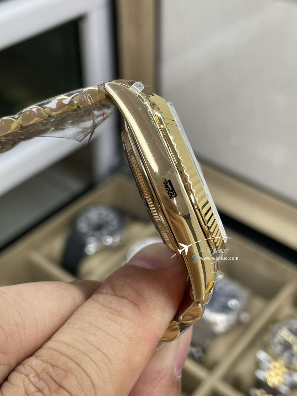 QF Rolex DD Day-Date  Adding weight 版本 Replica Copy 罗马烟熏绿m228238-0069，渐变蓝m228236-0024，渐变灰m228235-0055 / R857