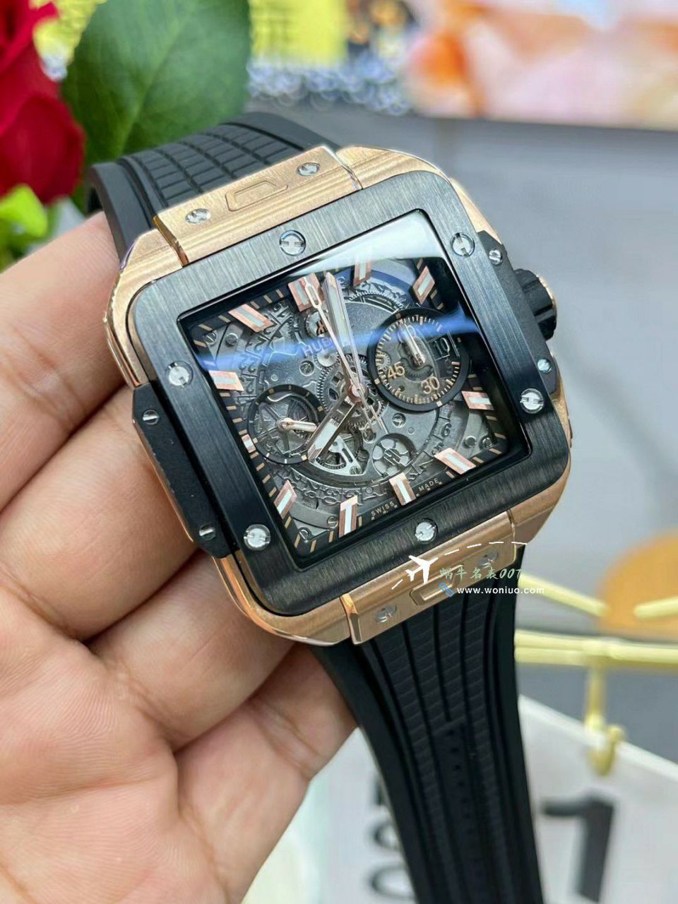 BBF hublot SQUARE BANG UNICO方形 Perfect  Replica Copy 表821.OX.0180.RX，821.OM.0180.RX，821.NM.0170.RX，821.NX.0170.RX / YB131
