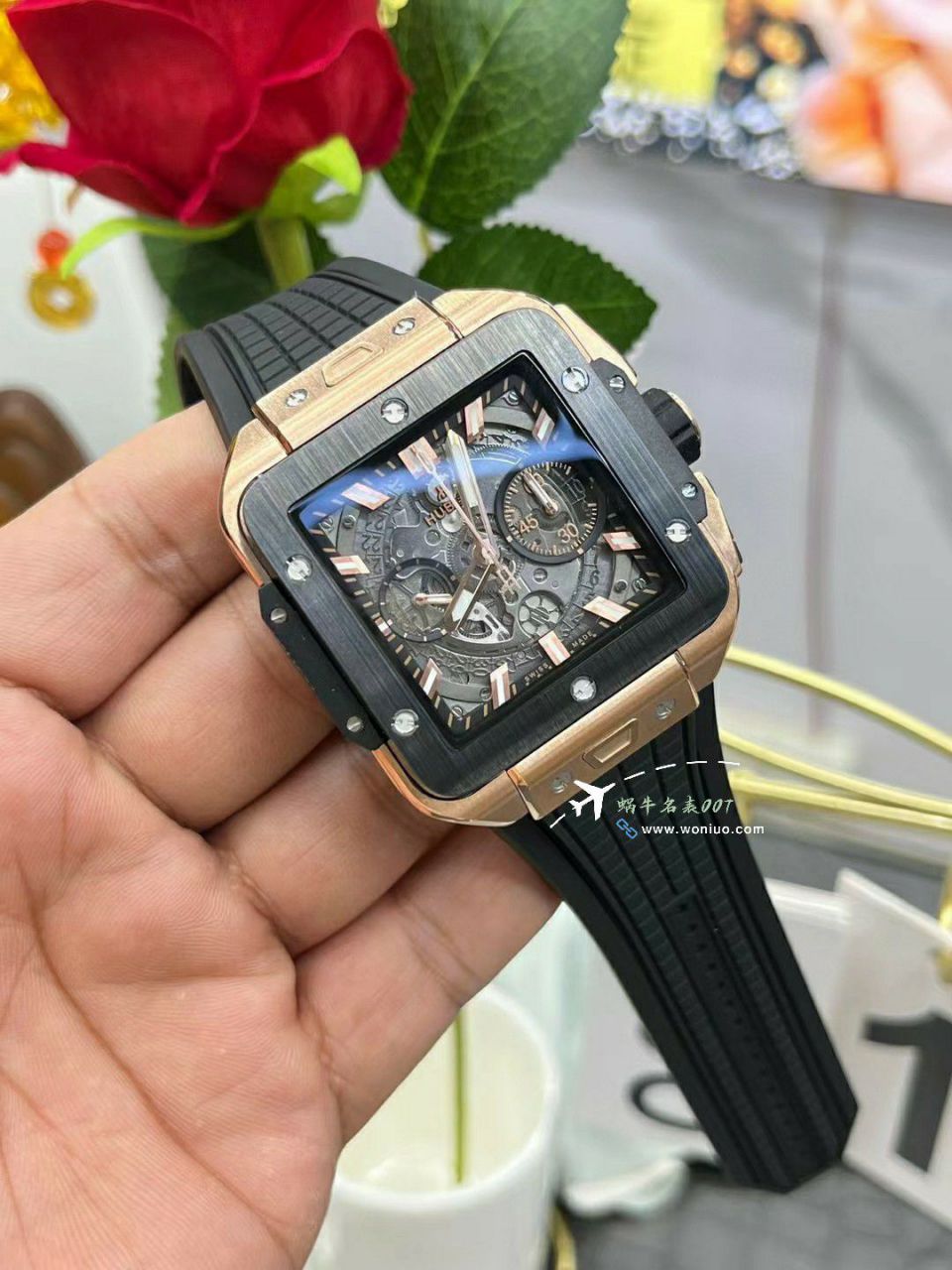 BBF hublot SQUARE BANG UNICO方形 Perfect  Replica Copy 表821.OX.0180.RX，821.OM.0180.RX，821.NM.0170.RX，821.NX.0170.RX / YB131