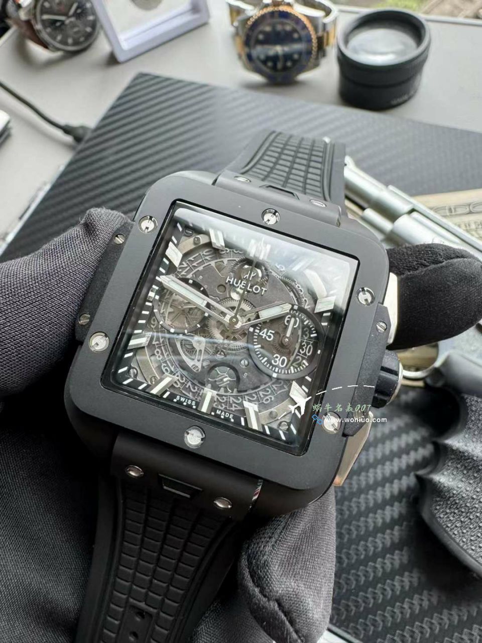 BBF hublot 恒宝SQUARE BANG UNICO Composite 821.CI.0170.RX High quality  Replica Copy  wrist watches  / YB132