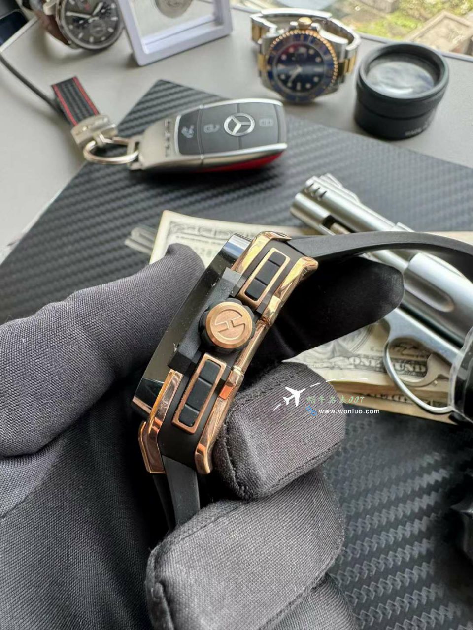  Best 的BBF hublot 恒宝方形SQUARE BANG UNICO Perfect  Replica  Replica 821.OM.0180.RX wrist watches  / YB133
