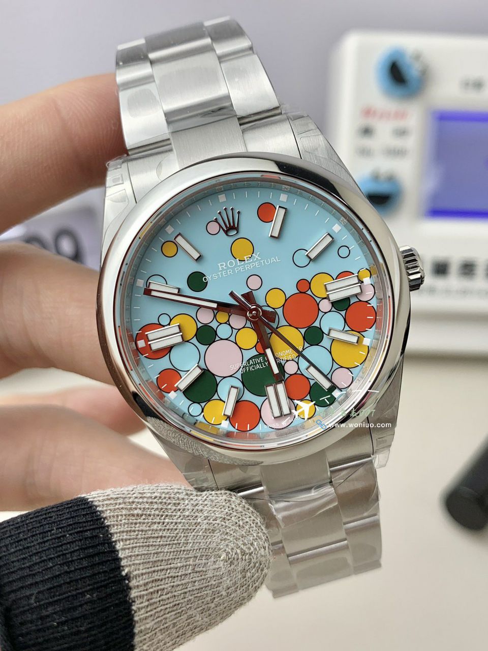 VS Rolex  oyster perpetual 动41毫米m124300-0008 Perfect  Replica Copy 气球泡泡 Watches  / R858