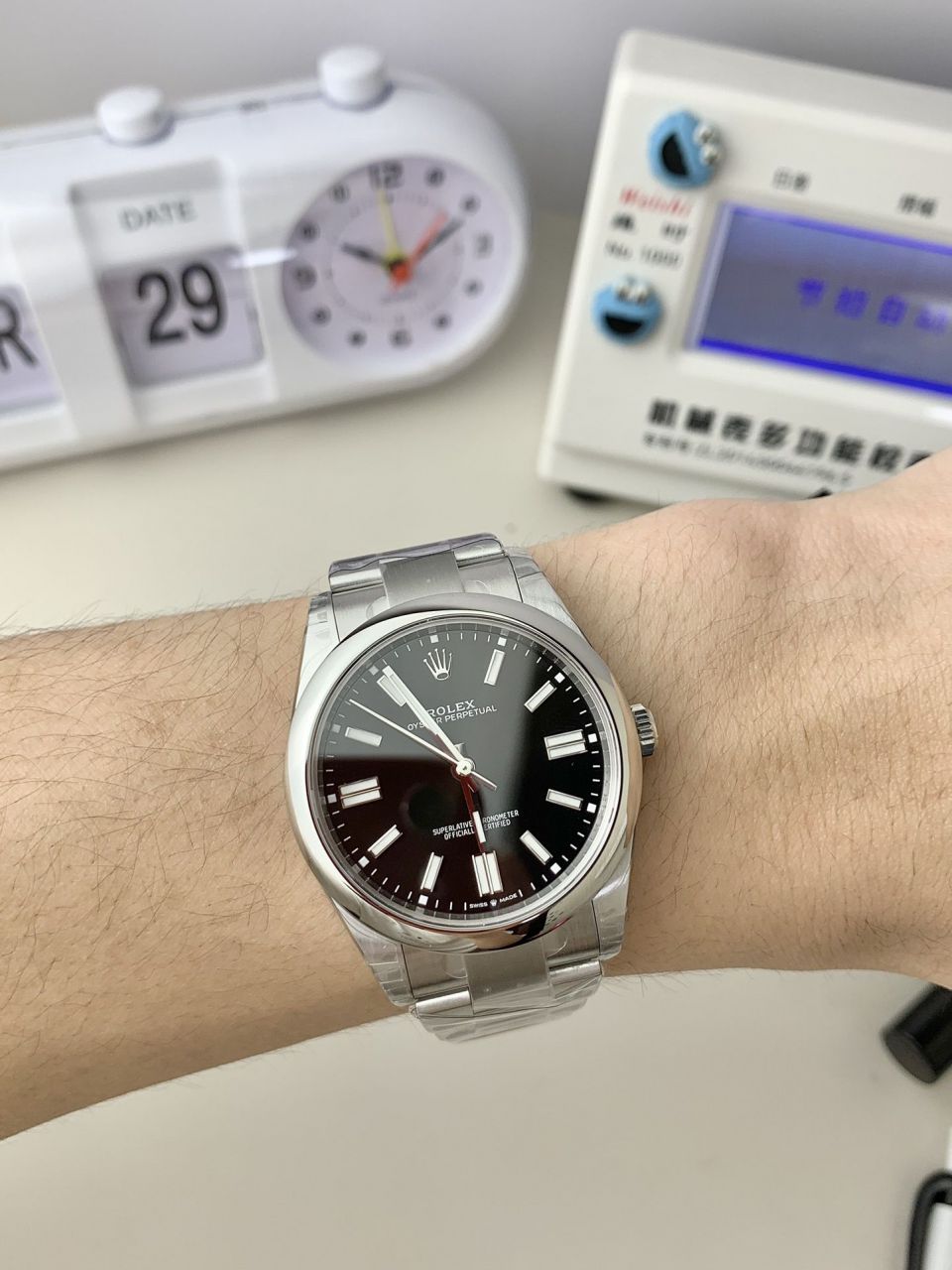 VS Rolex  oyster perpetual 动m124300-0002 wrist watches 41毫米 Perfect  Replica 黑恒动 / R859