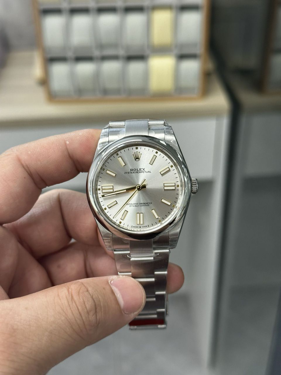 VS Rolex  oyster perpetual 动m124300-0002 wrist watches 41毫米 Perfect  Replica 黑恒动 / R859