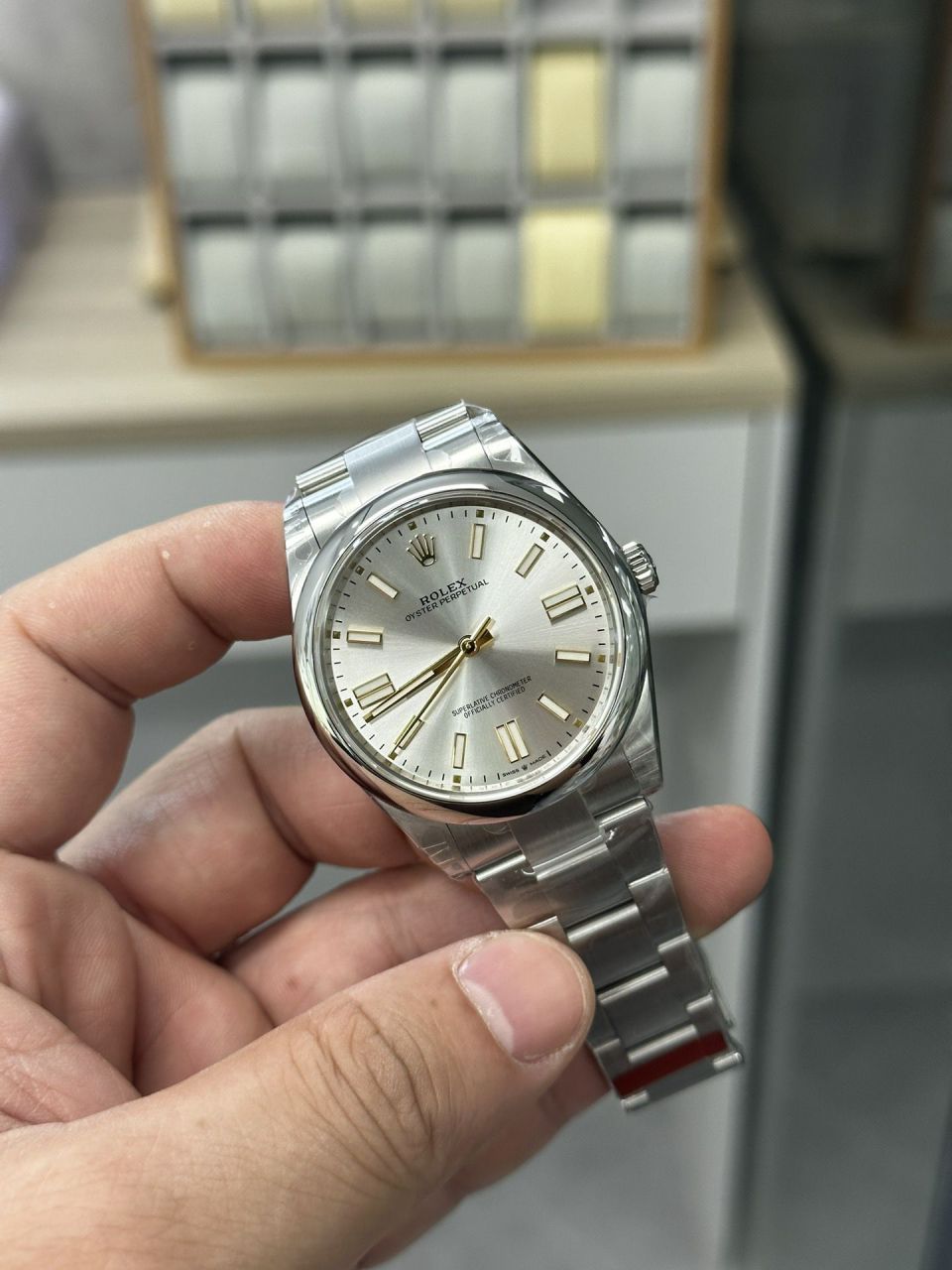 VS Rolex  oyster perpetual 动m124300-0002 wrist watches 41毫米 Perfect  Replica 黑恒动 / R859