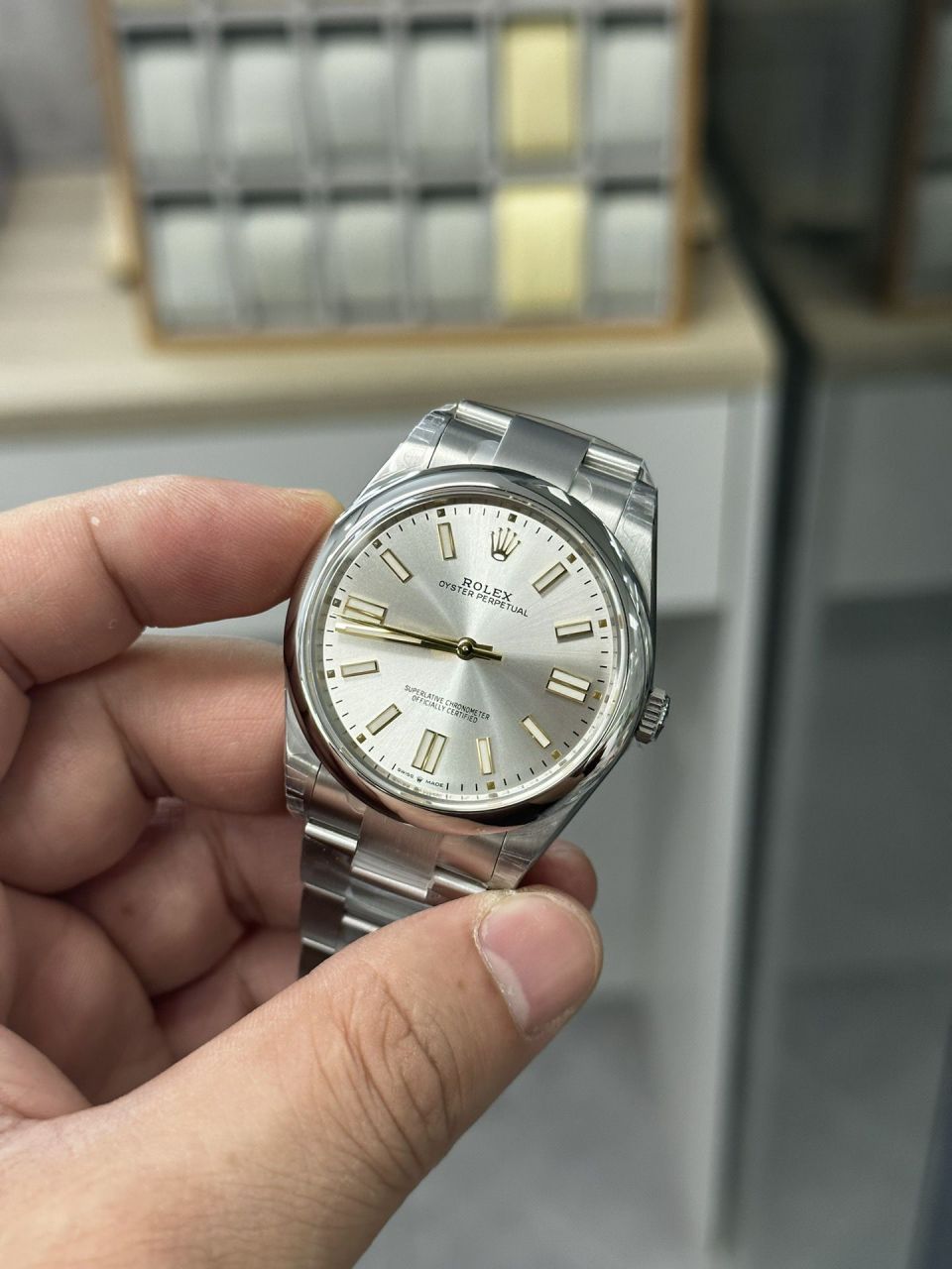 VS Rolex  oyster perpetual 动m124300-0002 wrist watches 41毫米 Perfect  Replica 黑恒动 / R859