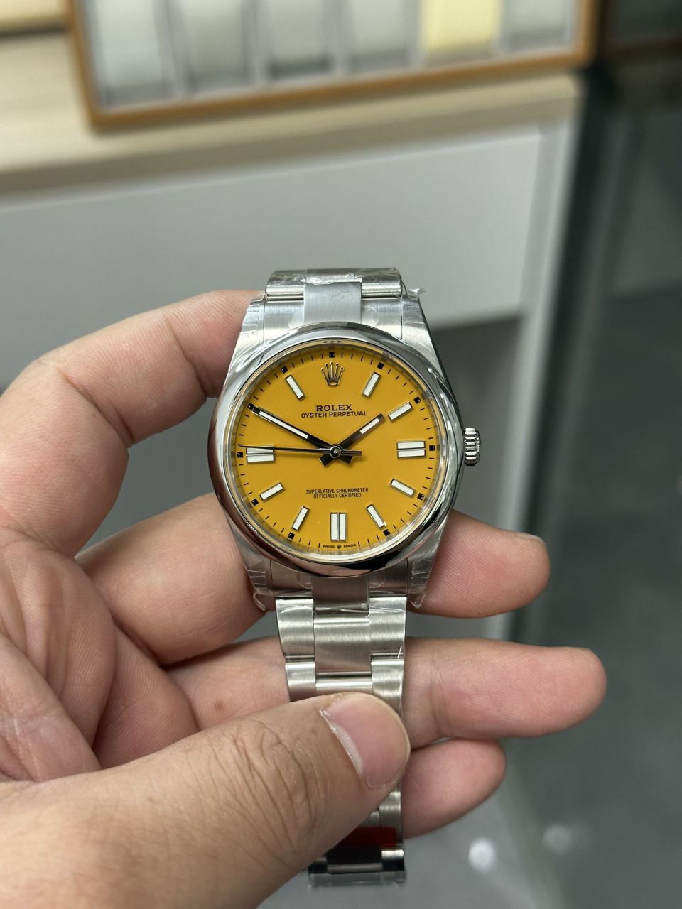 VS Rolex  oyster perpetual 动m124300-0002 wrist watches 41毫米 Perfect  Replica 黑恒动 / R859