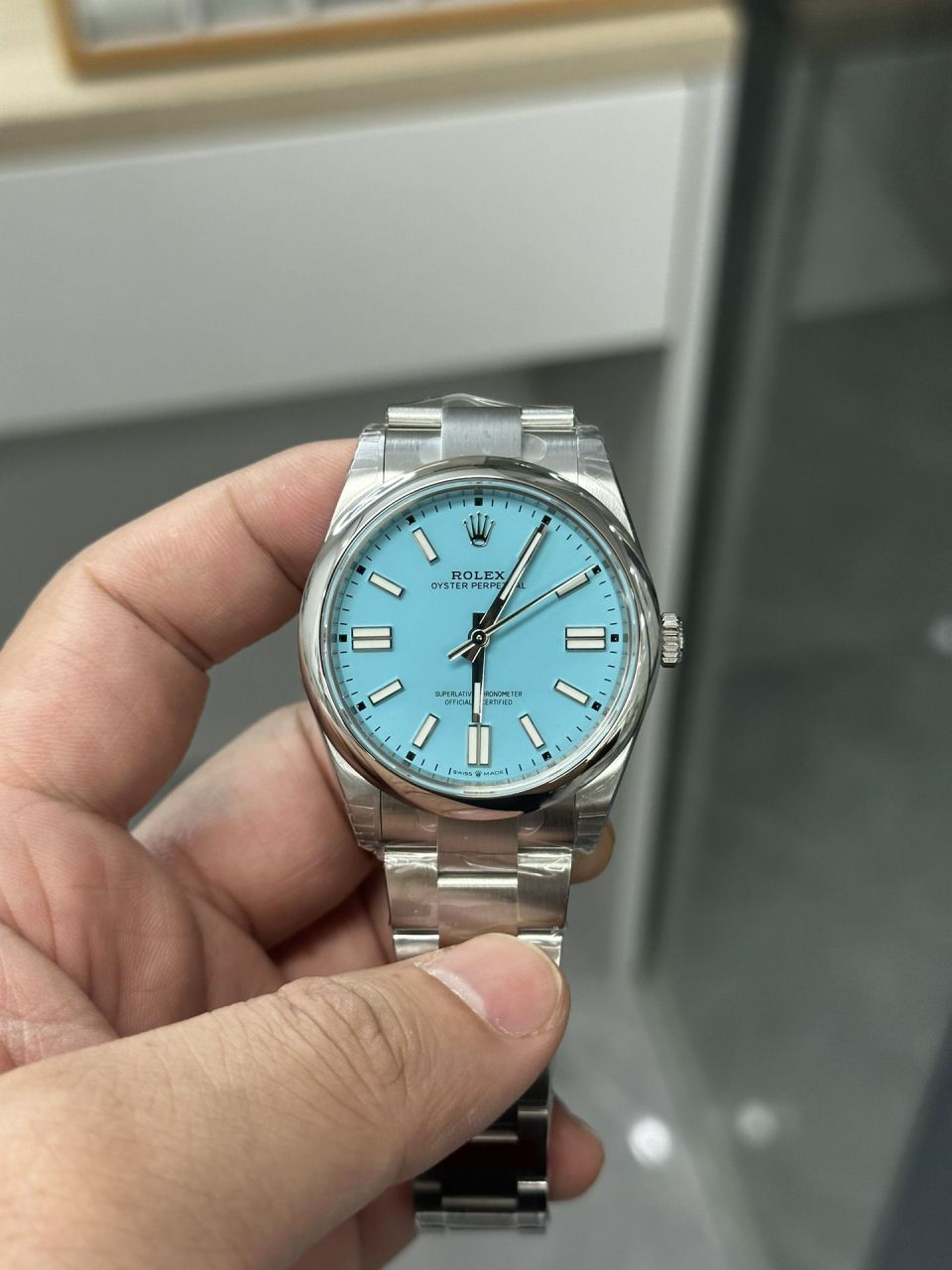 VS Rolex  oyster perpetual 动m124300-0002 wrist watches 41毫米 Perfect  Replica 黑恒动 / R859