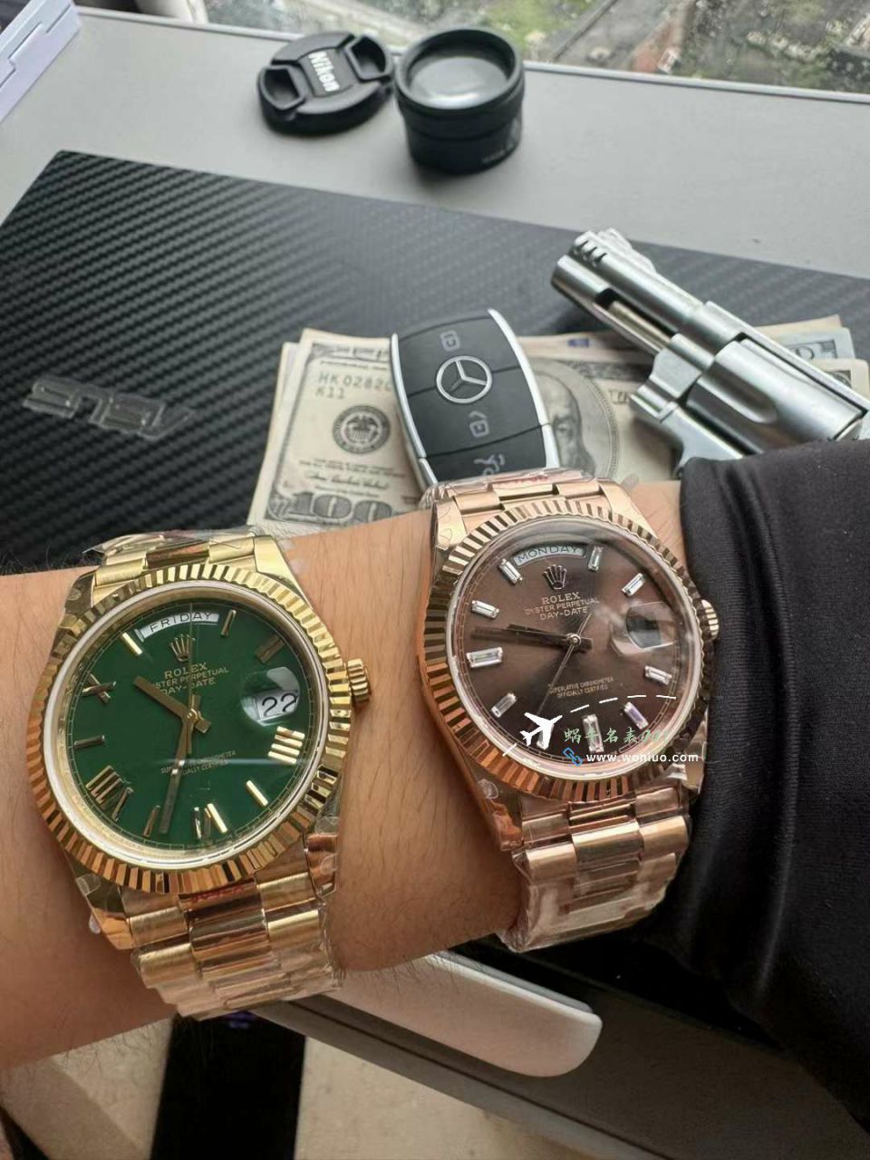 GMV3 Rolex  Adding weight DD Day-Date 型177g top  Replica Copy m228238-0061，m228235-0003 wrist watches  / R862