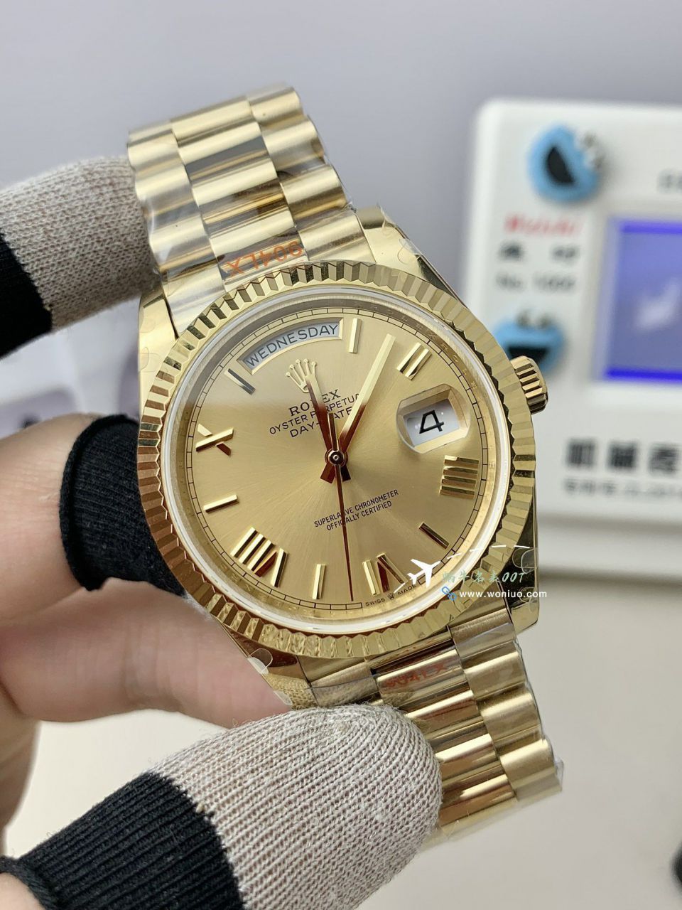 GMV3 Rolex  Adding weight DD Day-Date 型177g top  Replica Copy m228238-0061，m228235-0003 wrist watches  / R862