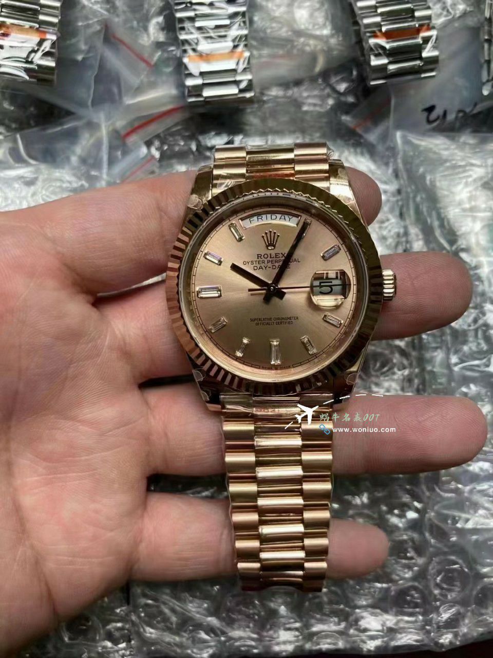 GMV3 Rolex  Adding weight DD Day-Date 型177g top  Replica Copy m228238-0061，m228235-0003 wrist watches  / R862