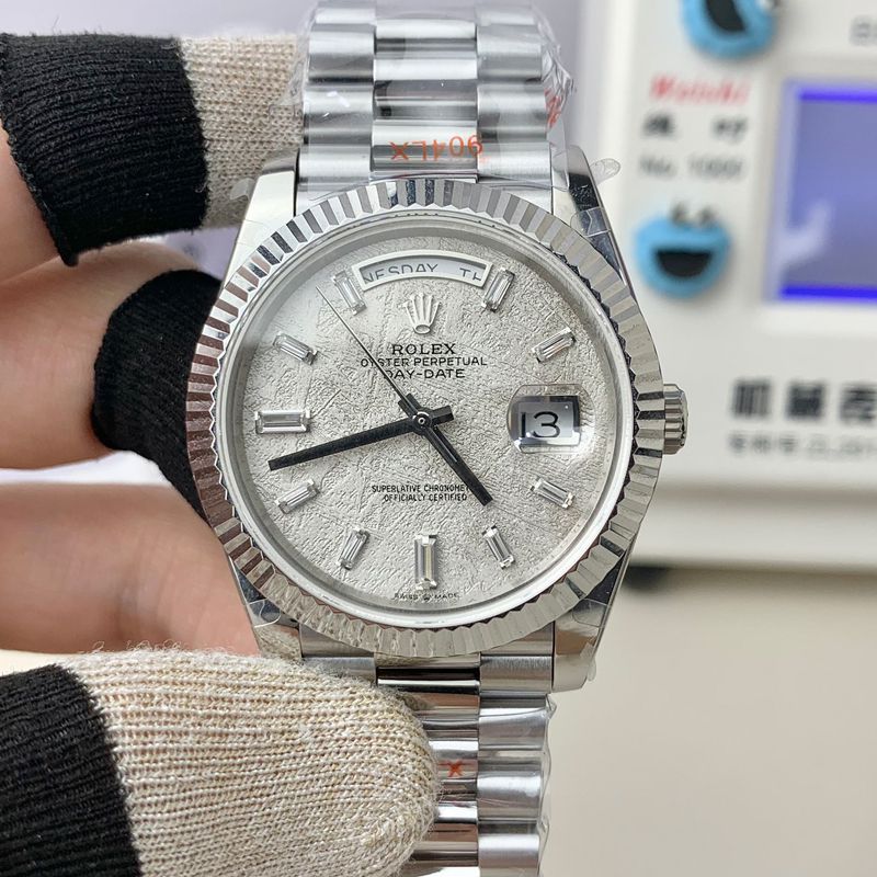 GM Rolex  Day-Date 型系列m228239-0055 wrist watches V3 Adding weight DD陨石盘 top  Replica Watches 