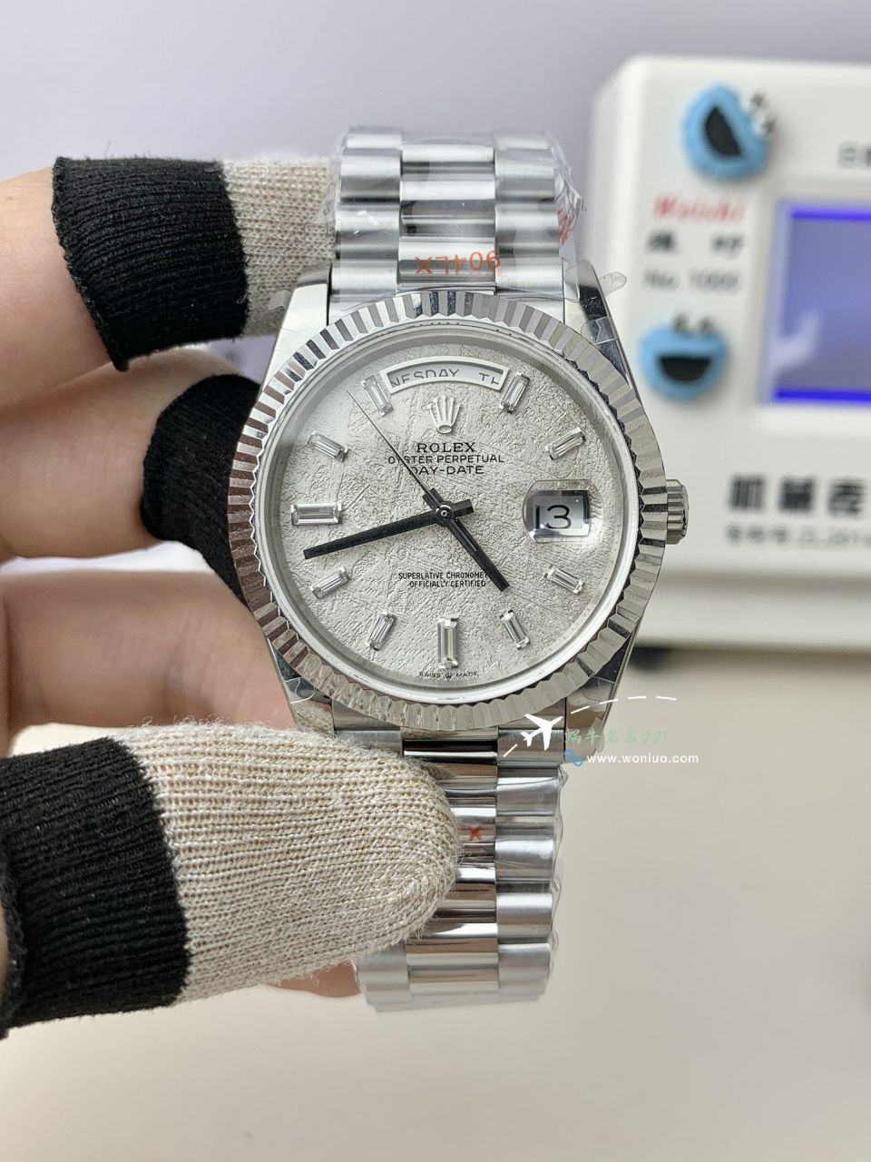 GM Rolex  Day-Date 型系列m228239-0055 wrist watches V3 Adding weight DD陨石盘 top  Replica Watches  / R963