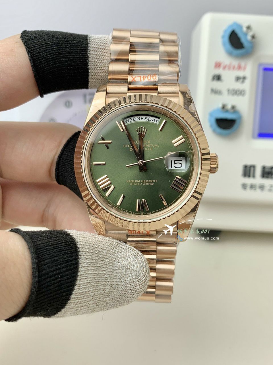 GM Rolex  Day-Date 型系列m228239-0055 wrist watches V3 Adding weight DD陨石盘 top  Replica Watches  / R963