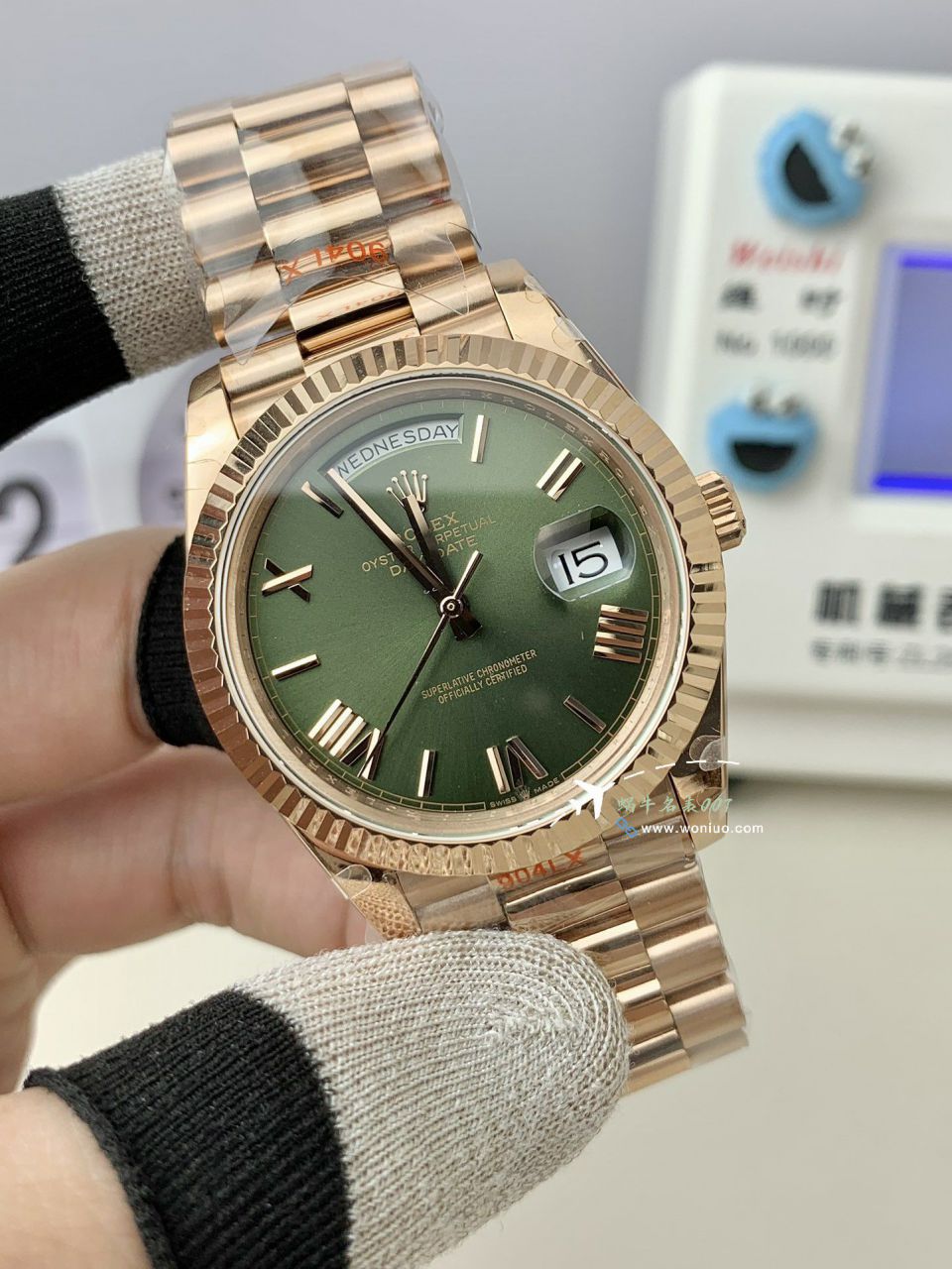 GM Rolex  Day-Date 型系列m228239-0055 wrist watches V3 Adding weight DD陨石盘 top  Replica Watches  / R963