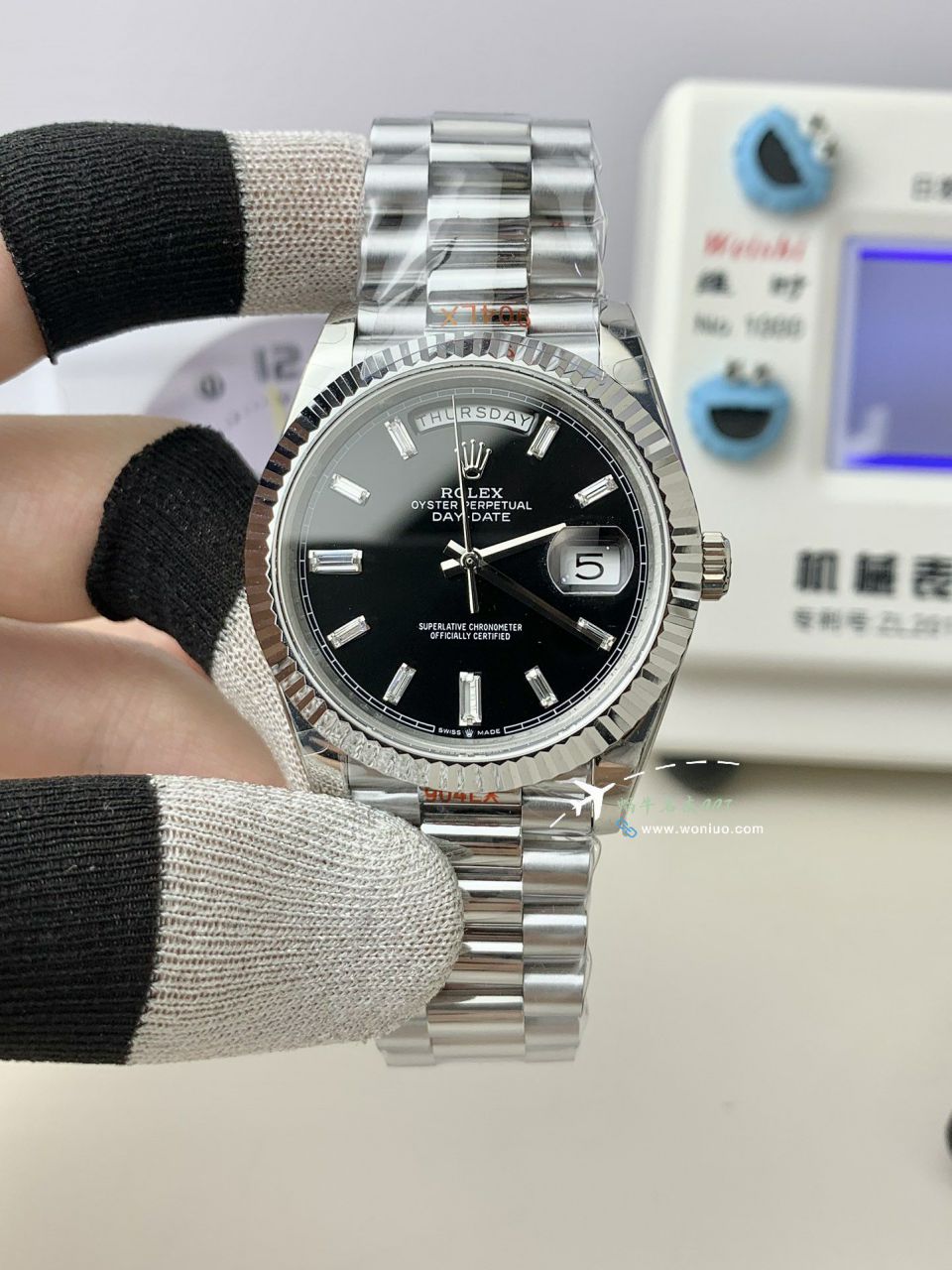 GM Rolex  Day-Date 型系列m228239-0055 wrist watches V3 Adding weight DD陨石盘 top  Replica Watches  / R963