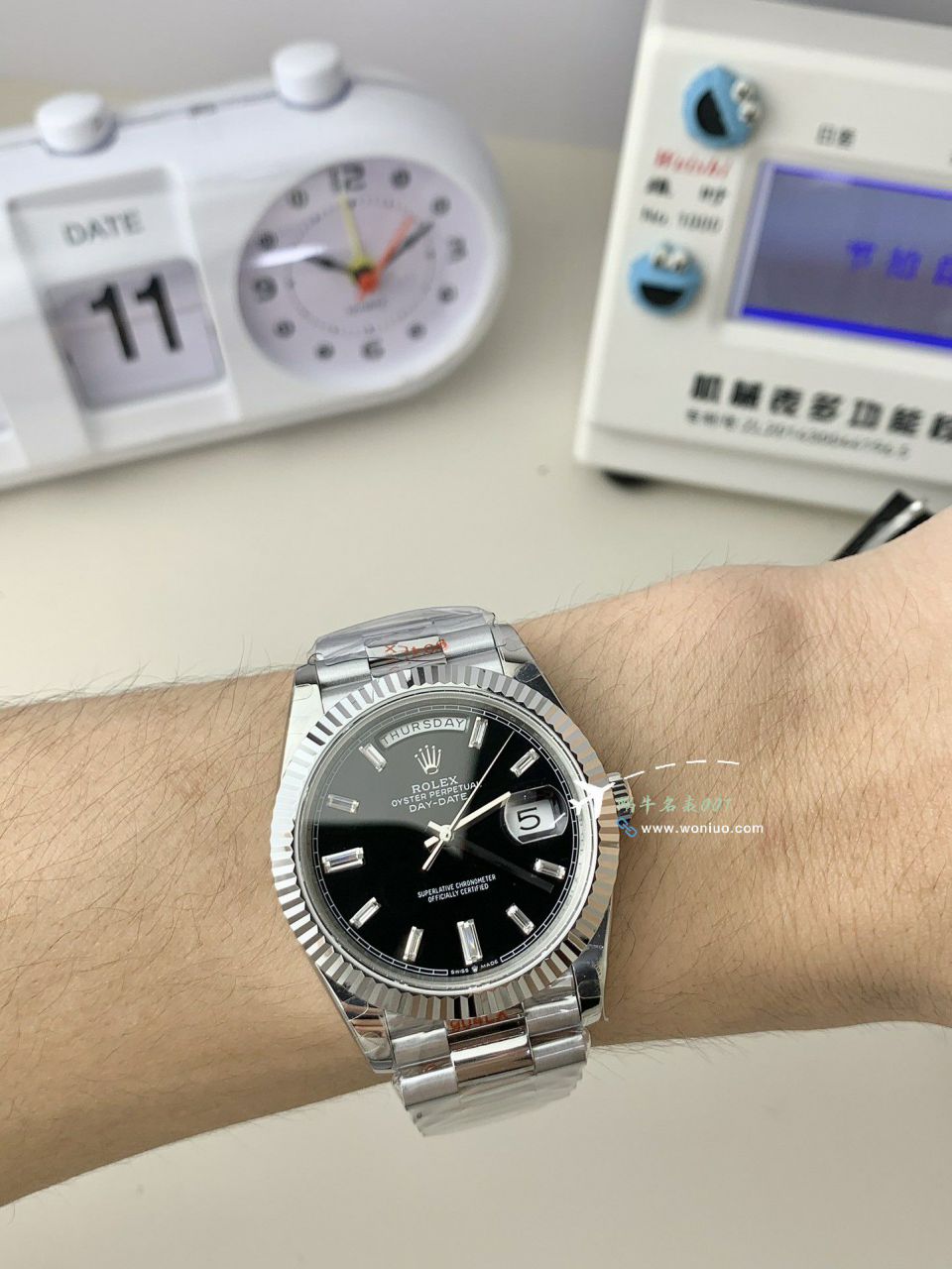 GM Rolex  Day-Date 型系列m228239-0055 wrist watches V3 Adding weight DD陨石盘 top  Replica Watches  / R963