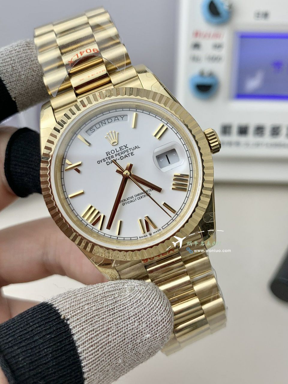 GM Rolex  Day-Date 型系列m228239-0055 wrist watches V3 Adding weight DD陨石盘 top  Replica Watches  / R963