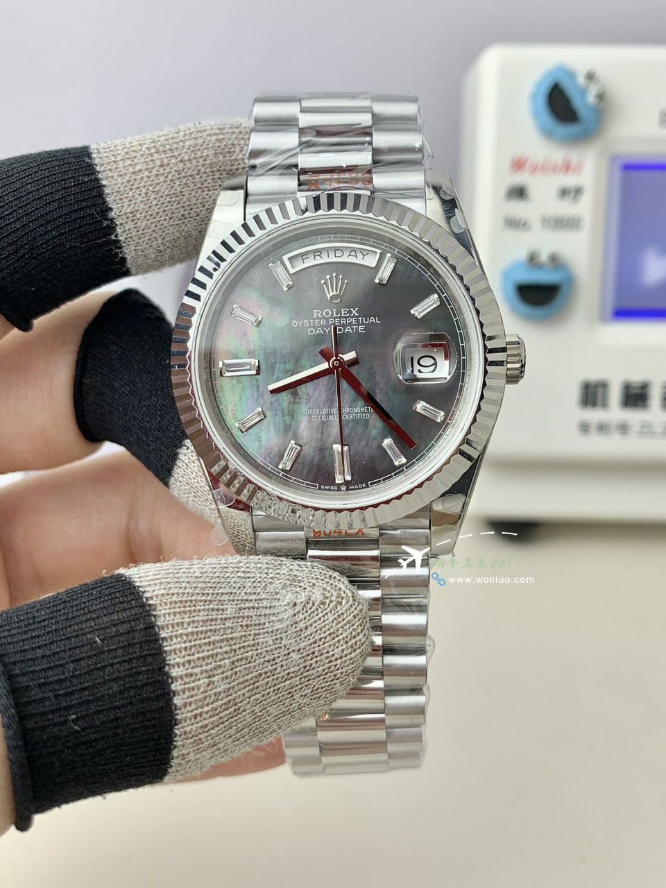 GM Rolex  Day-Date 型系列m228239-0055 wrist watches V3 Adding weight DD陨石盘 top  Replica Watches  / R963