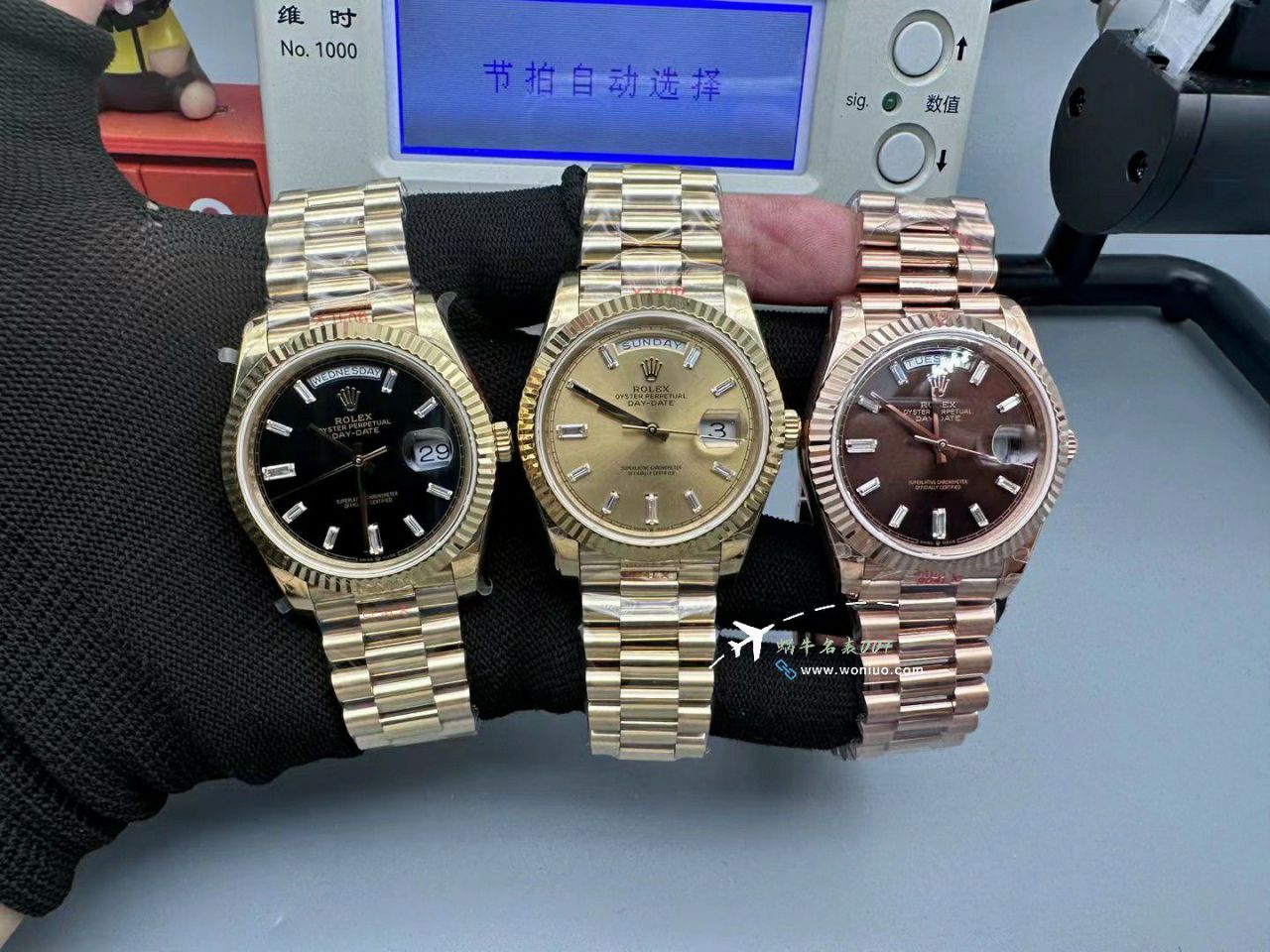 GM Rolex  Day-Date 型系列m228239-0055 wrist watches V3 Adding weight DD陨石盘 top  Replica Watches  / R963