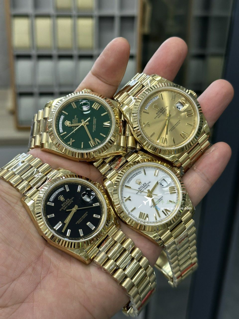 GM Rolex  Day-Date 型系列m228239-0055 wrist watches V3 Adding weight DD陨石盘 top  Replica Watches  / R963