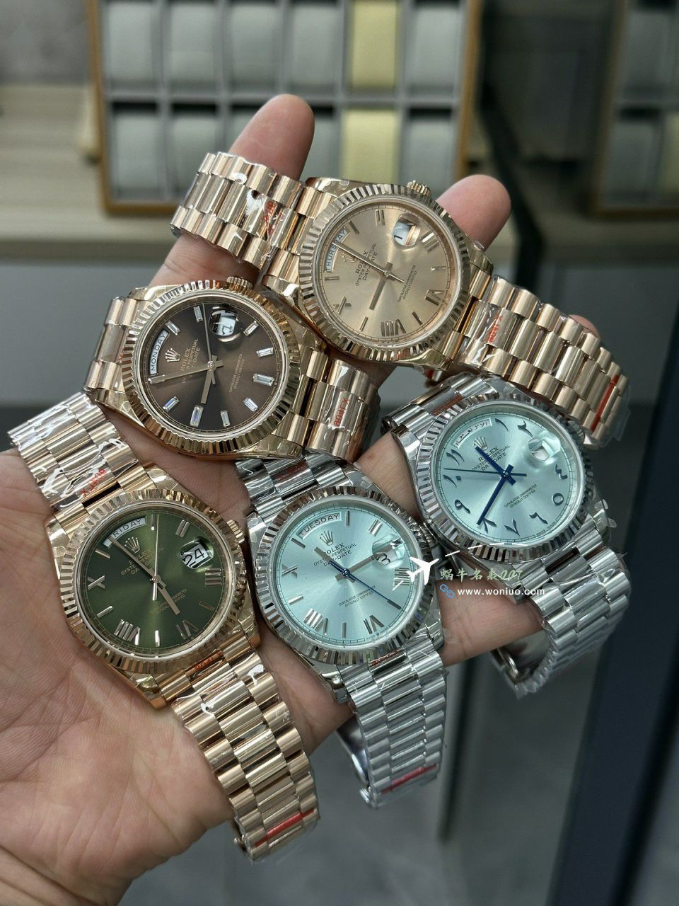 GM Rolex  Day-Date 型系列m228239-0055 wrist watches V3 Adding weight DD陨石盘 top  Replica Watches  / R963