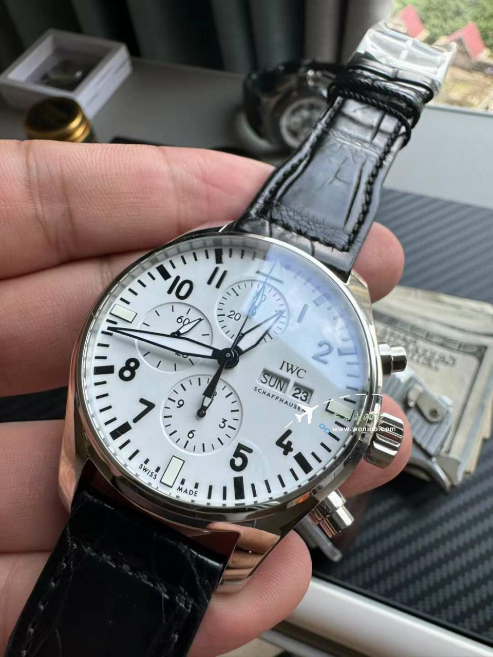 【 Video analysis 渠道原单】IWC IWC 表150周年纪念特别版IW377725 wrist watches  / WG518
