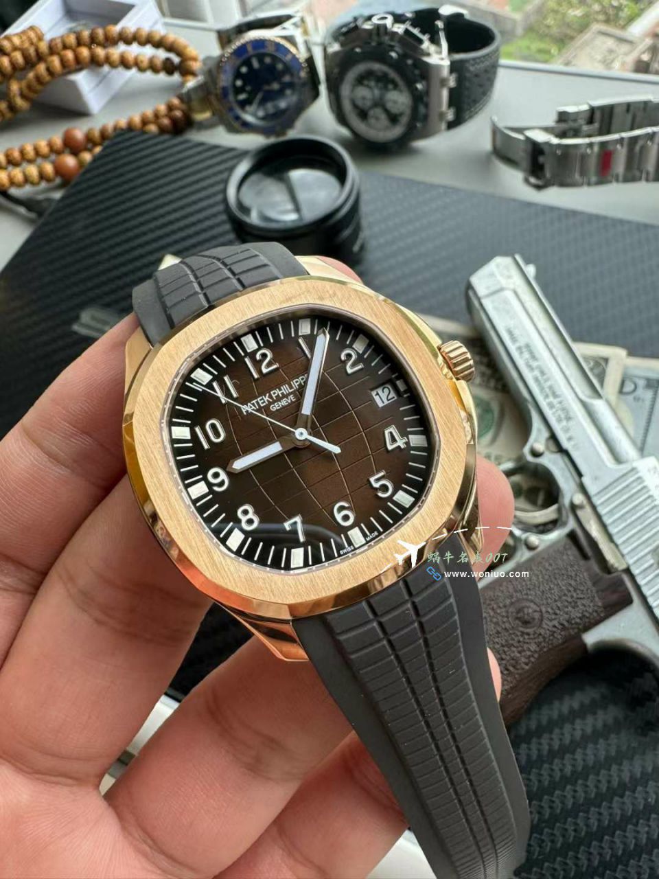  Video analysis 3K PATEK PHILIPPE AQUANAUT Perfect  Replica Copy 金手雷5167R-001 wrist watches  / BD398